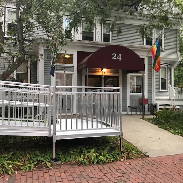 ext ramp ramp to our hotel in Cambridge Massachusetts